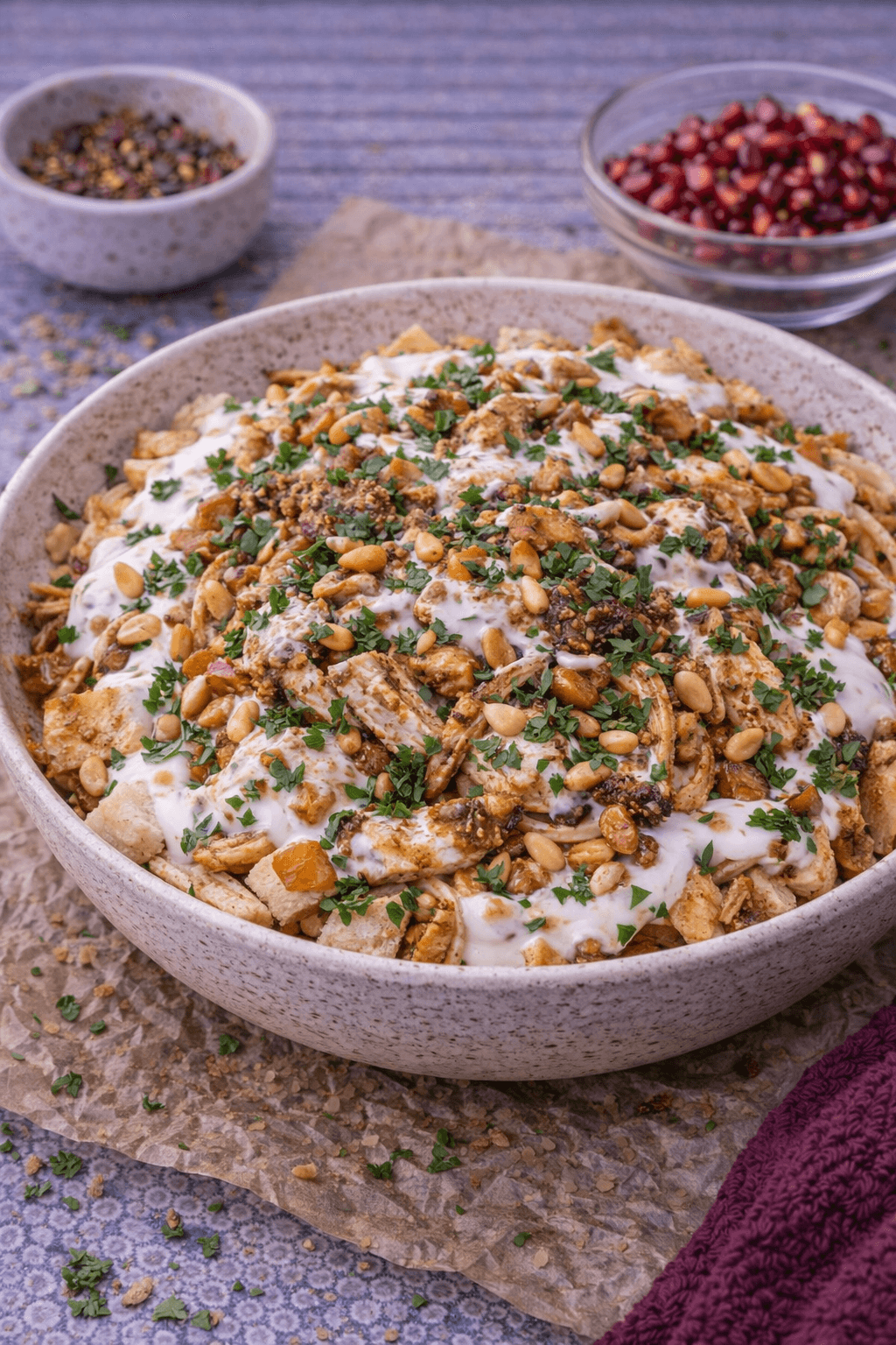 7 Spice Chicken Fatteh