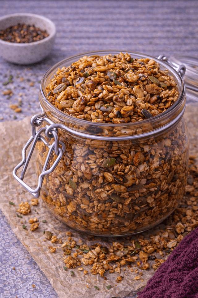 Harissa-Spiced Savory Granola