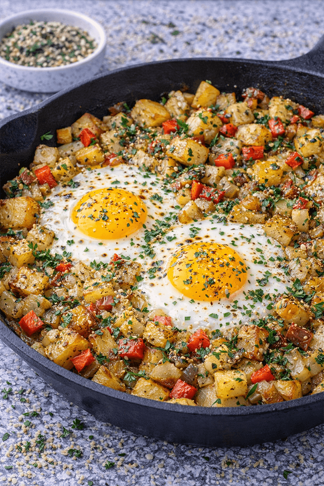 Jordanian Thyme Egg & Potato Breakfast Hash