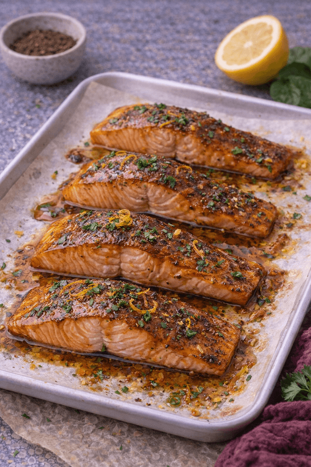 Loomi-Glazed Salmon Fillets