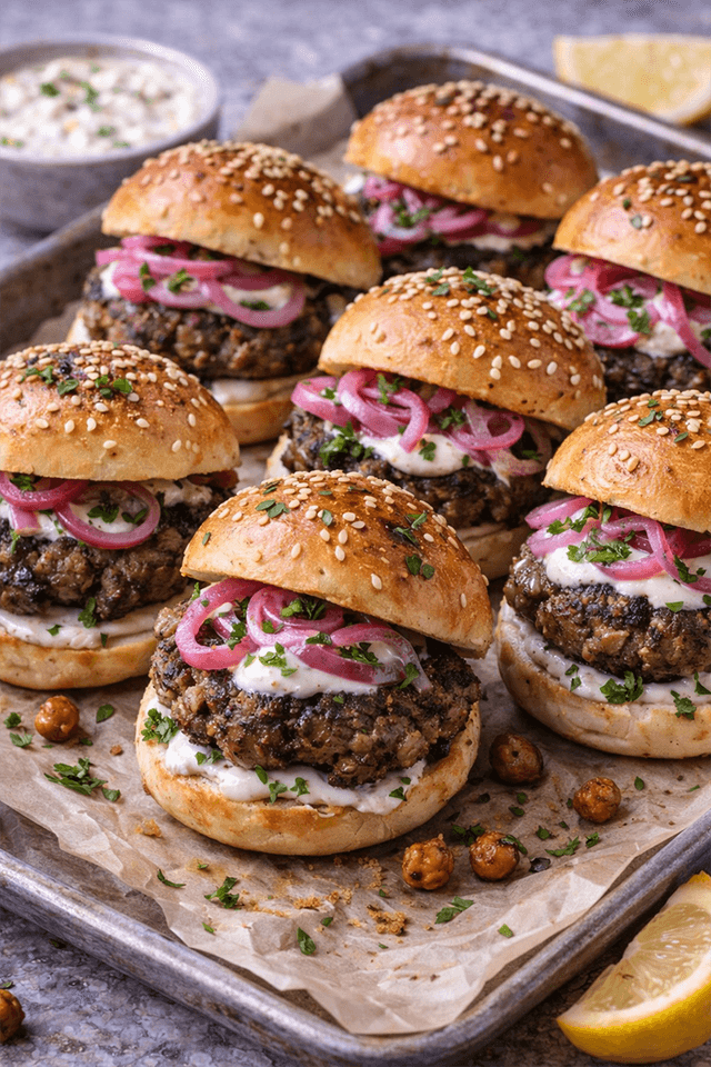 Shawarma-Spiced Lamb Kofta Sliders
