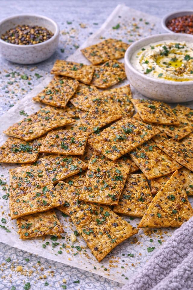 Biryani-Spiced Flatbread Crackers