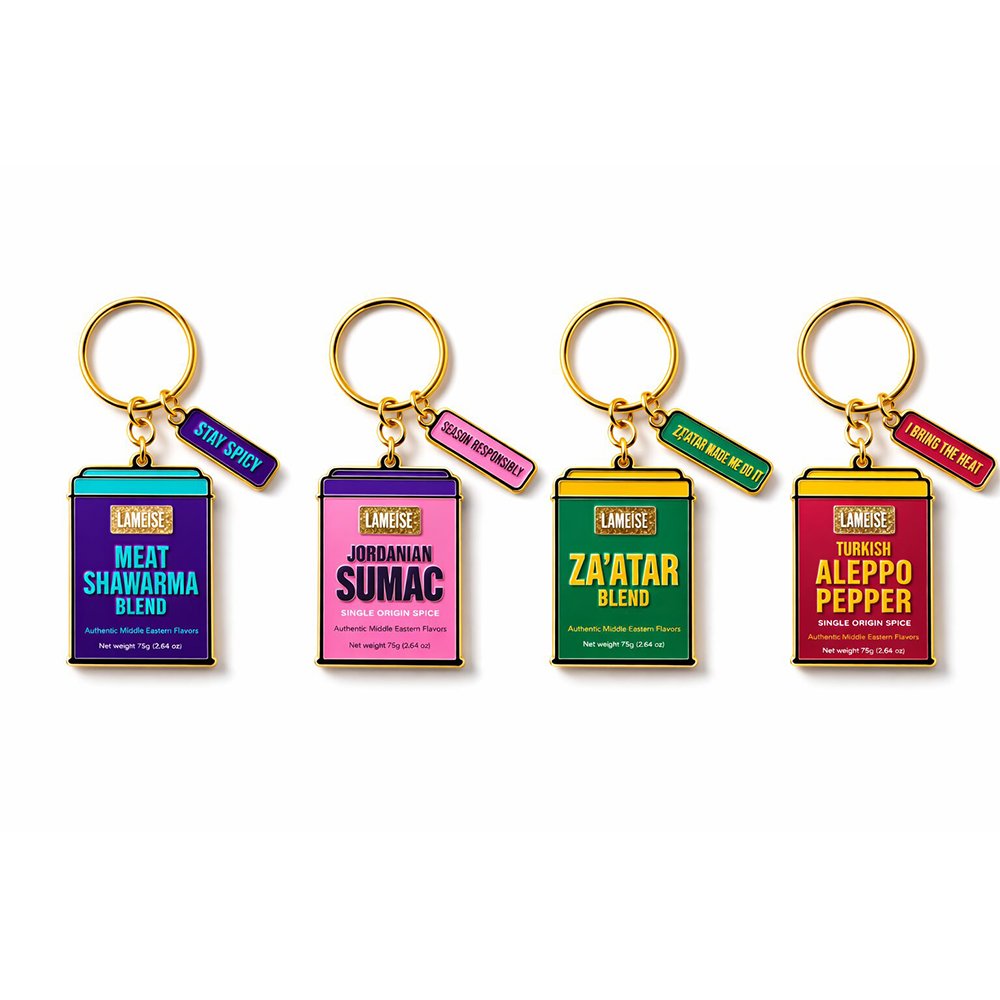 spice-keychains-all-1 LAMEISE spice tin keychains collection – all designs