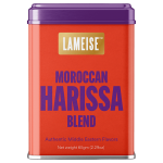 Moroccan harissa spice blend tin front view 75g – LAMEISE