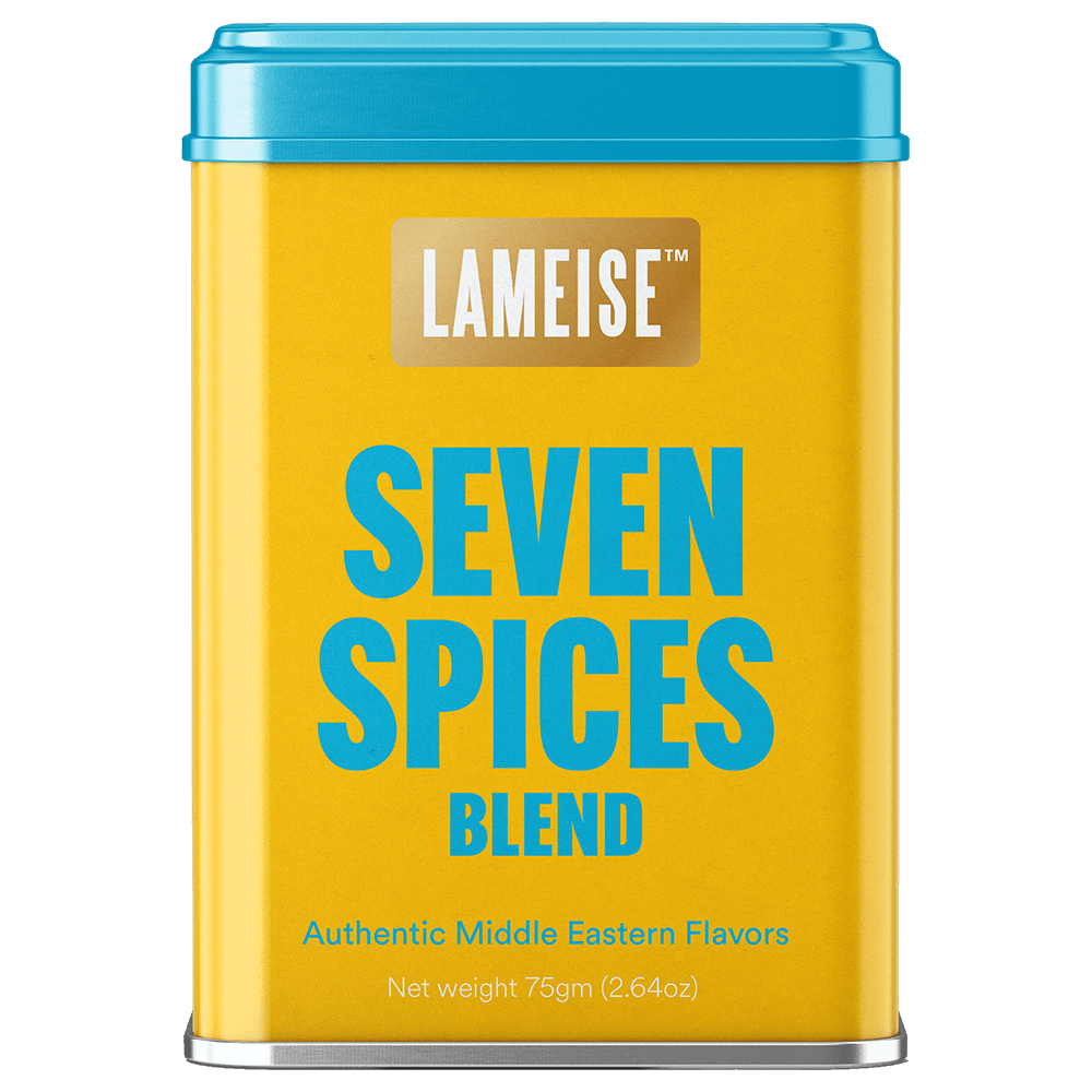 Seven spice blend tin front view 75g – LAMEISE