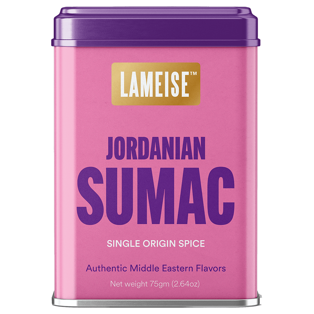 Sumac spice tin front view 75g – LAMEISE
